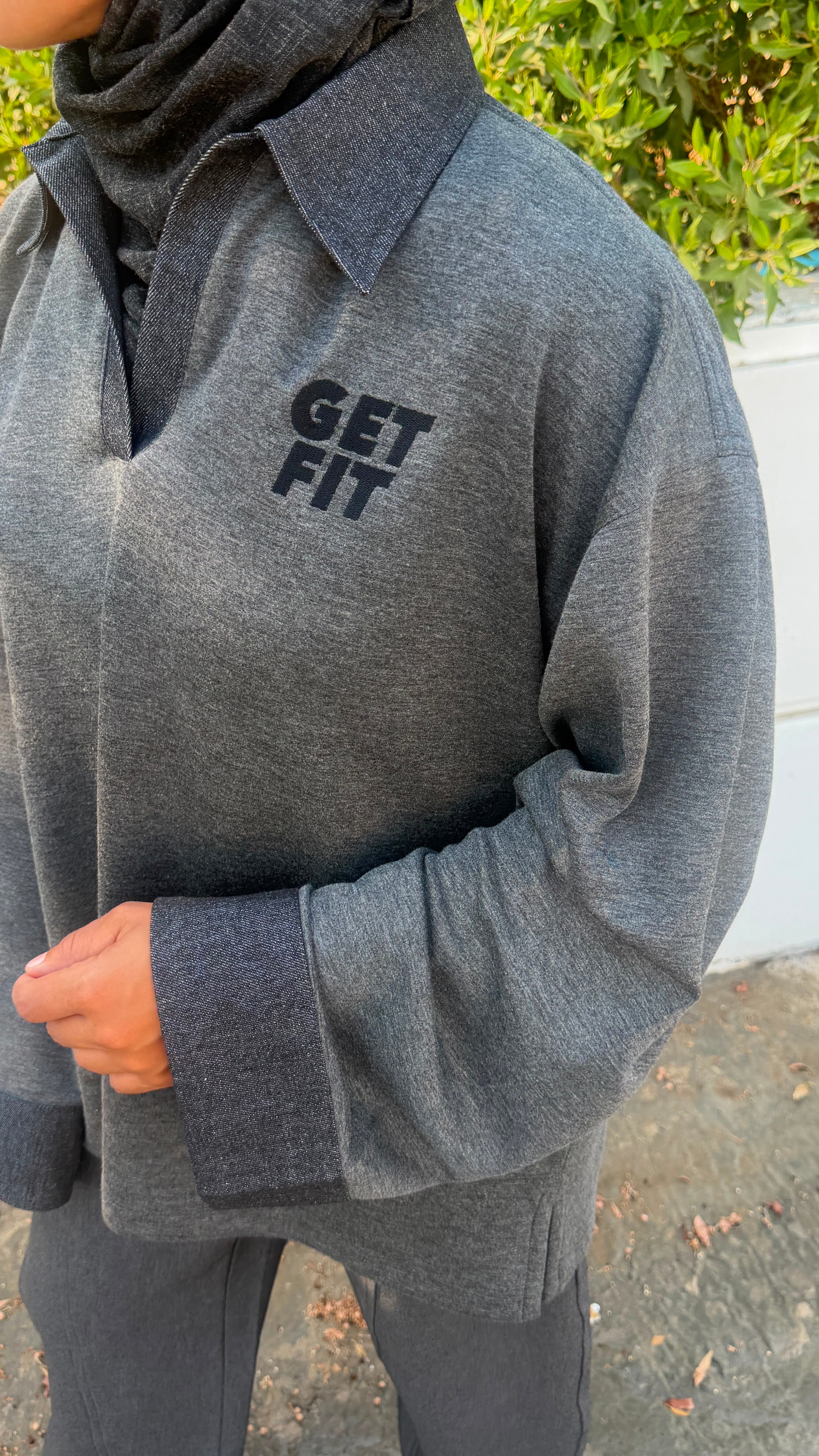 varsity boxy long sleeve tshirt