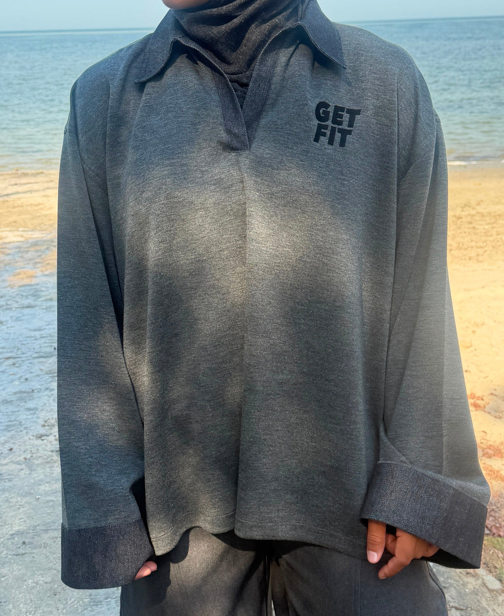 varsity boxy long sleeve tshirt