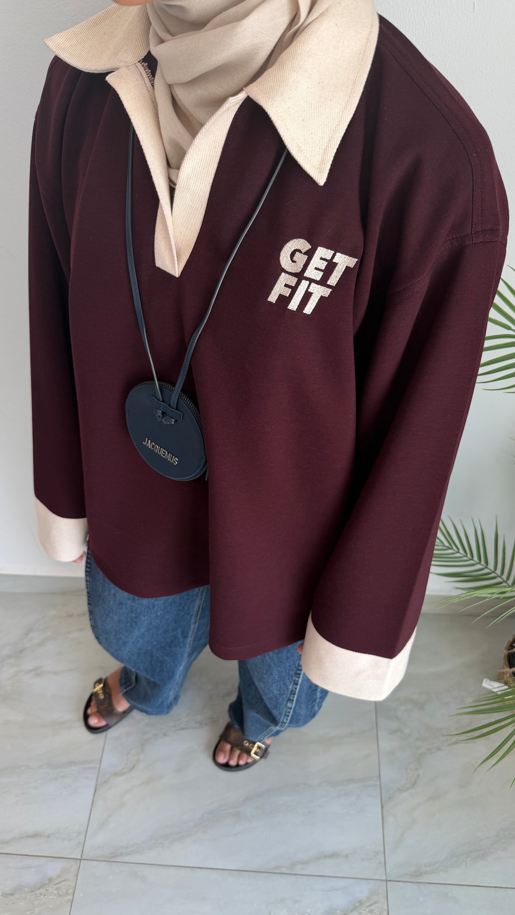 varsity boxy long sleeve tshirt
