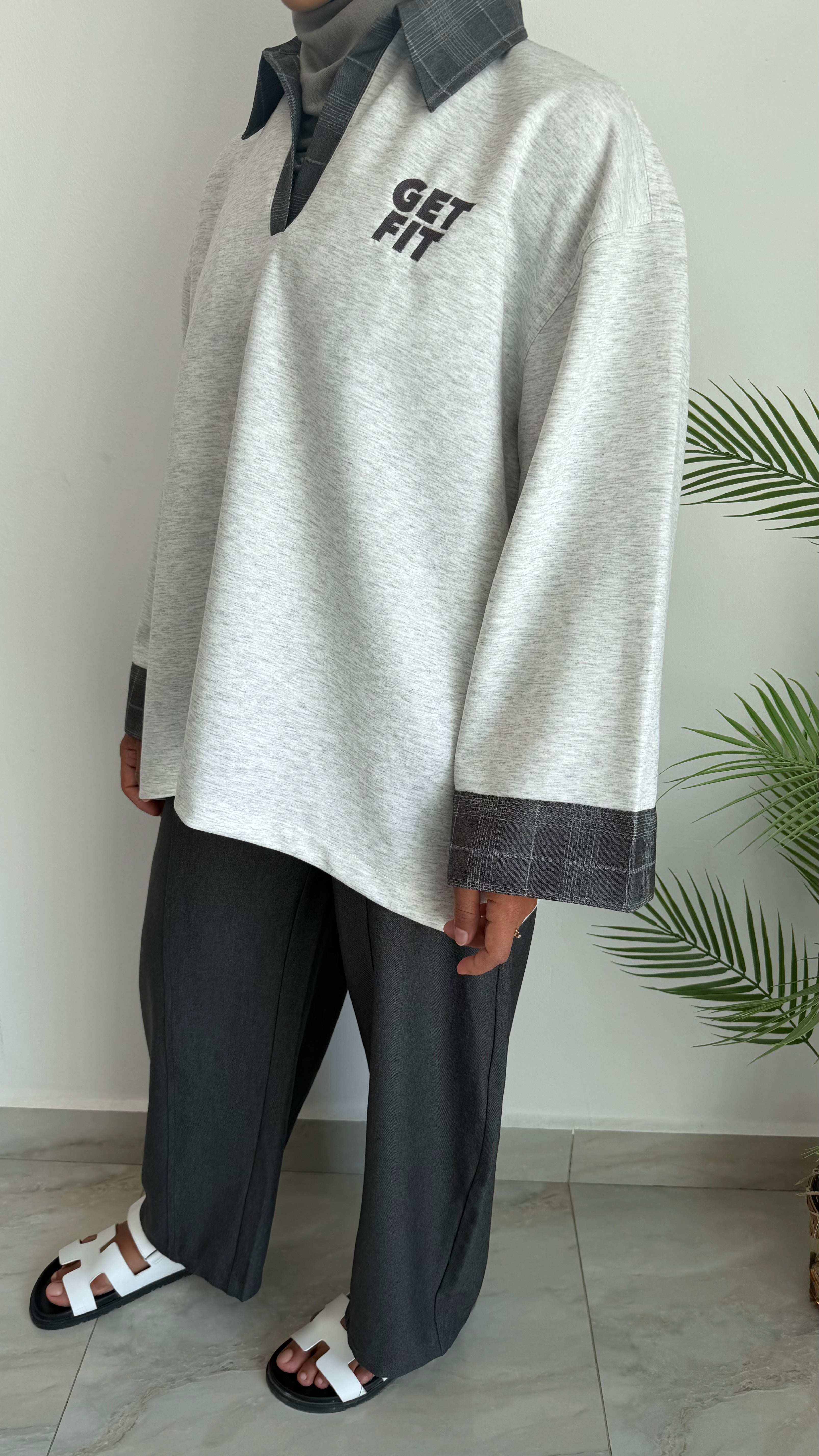 varsity boxy long sleeve tshirt
