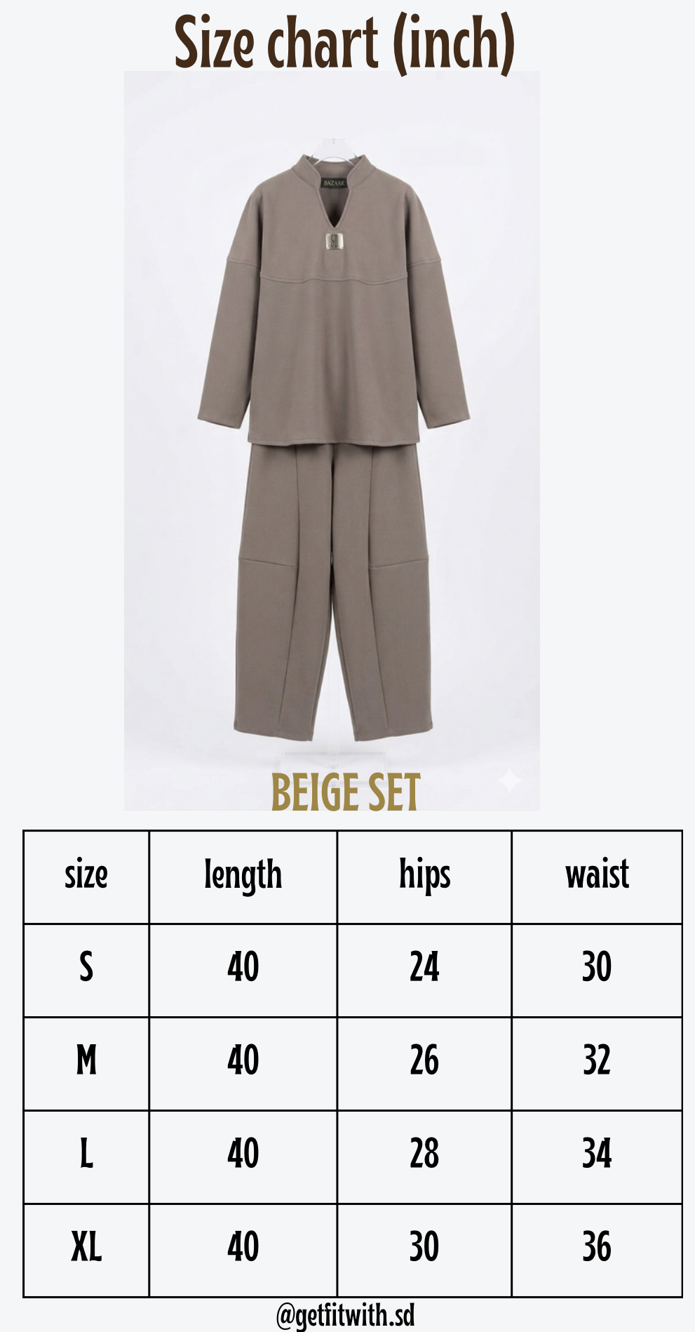 beige set